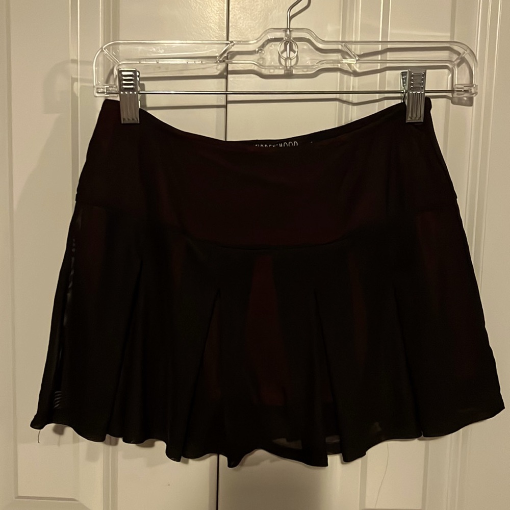 Dolls Kill Black and Red Mini skirt, Size XS